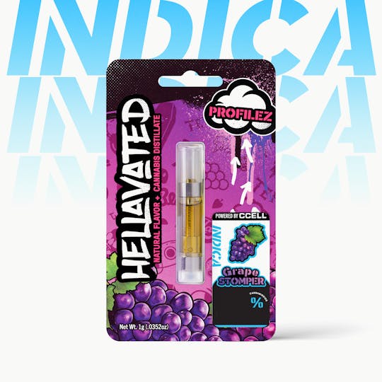 Hellavated - Grape Stomper Profilez Cartridge 1g - 1