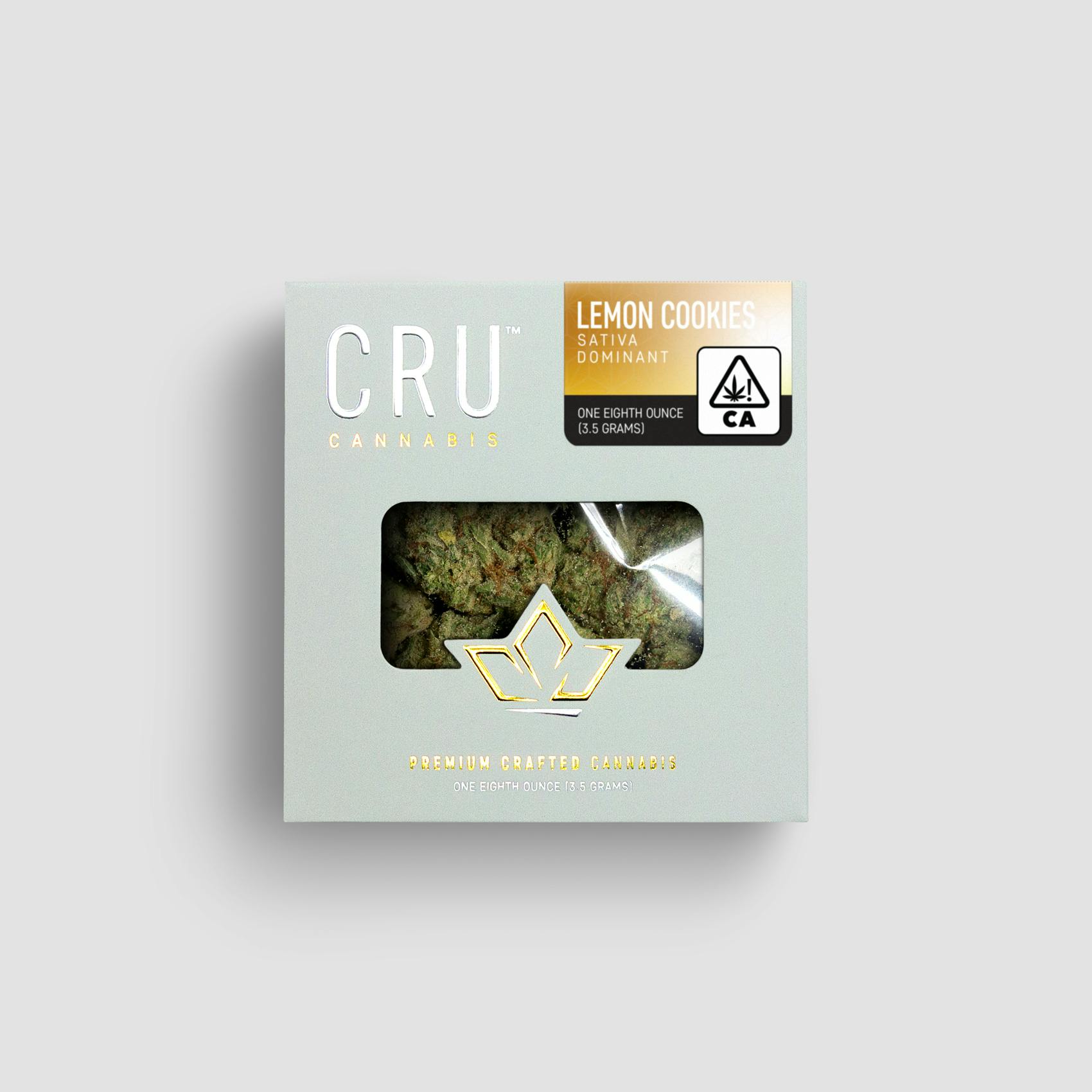 CRU Cannabis - Lemon Cookies (3.5 Grams) - 1