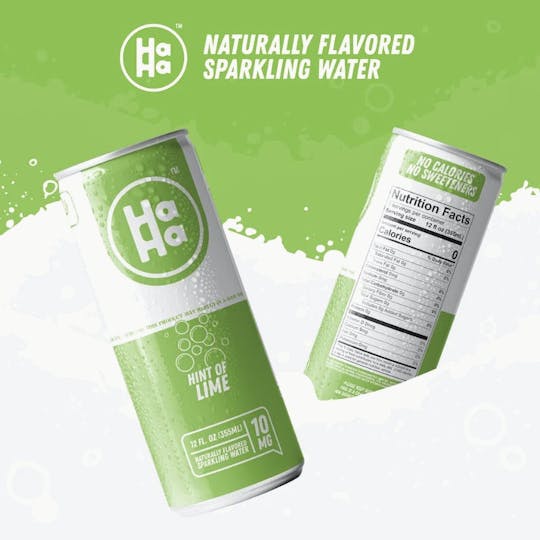 HAHA - Nano Hint of Lime Sparkling Water (10mg) - 1