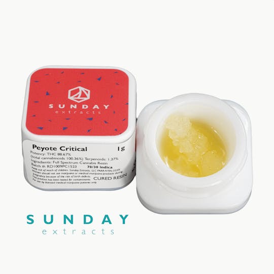 Sunday Extracts - 1g Concentrate Peyote Critical - 1