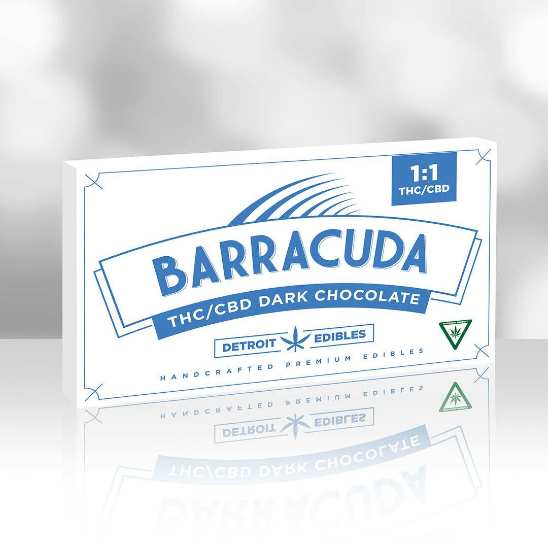 Detroit Edibles - Barracuda Bar, 1:1 Dark Chocolate - 1