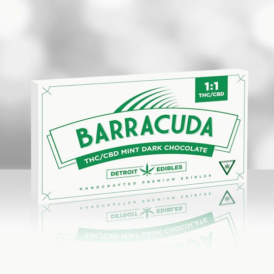 Detroit Edibles - Barracuda Bar 1:1, Mint Dark Chocolate - 1