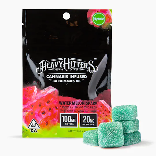 Heavy Hitters - Ultra Potent Infused Gummy - Watermelon Spark (H) - 1