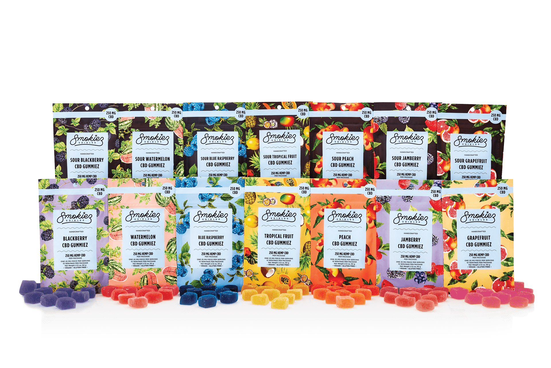 Smokiez Edibles - Watermelon CBD:THC 3:1 Fruit Chews | 100mg | 10ct | 10mg/ea - 1