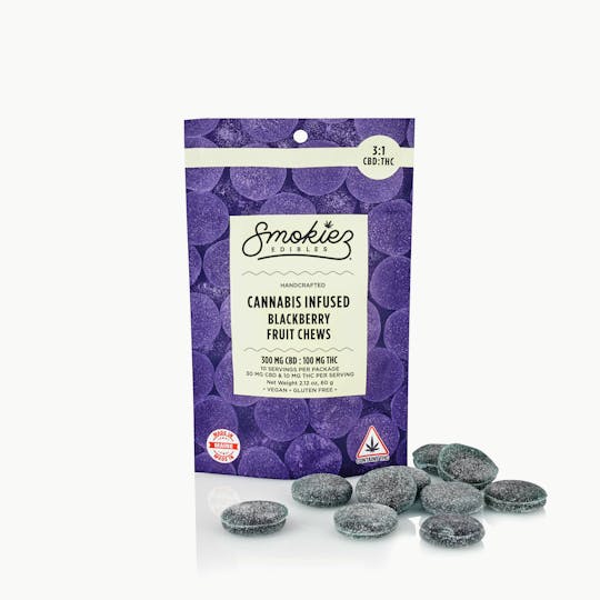 Smokiez Edibles - 3:1 Blackberry - 300mg CBD/100mg THC - ME - 1