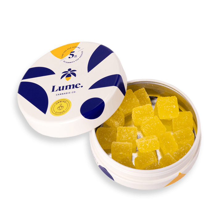 Lume Cannabis Co. - Unwind - Citrus Gummies 20X5mg - 1