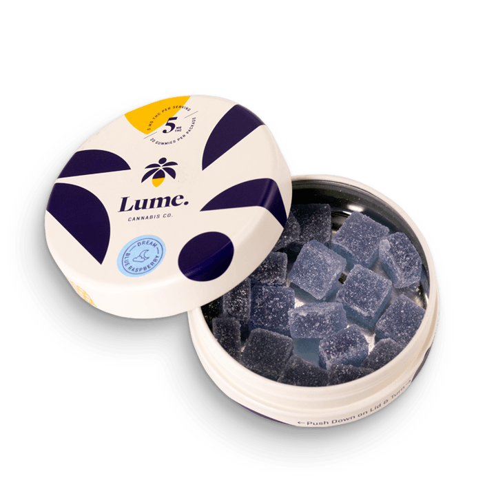 Lume Cannabis Co. - Dream - Blue Raspberry Gummies 20X5mg - 1