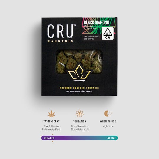 CRU Cannabis - Black Diamond (3.5 Grams) - 1