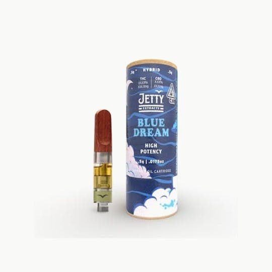 Jetty Extracts - Blue Dream HIGH THC Cartridge .5g - 1