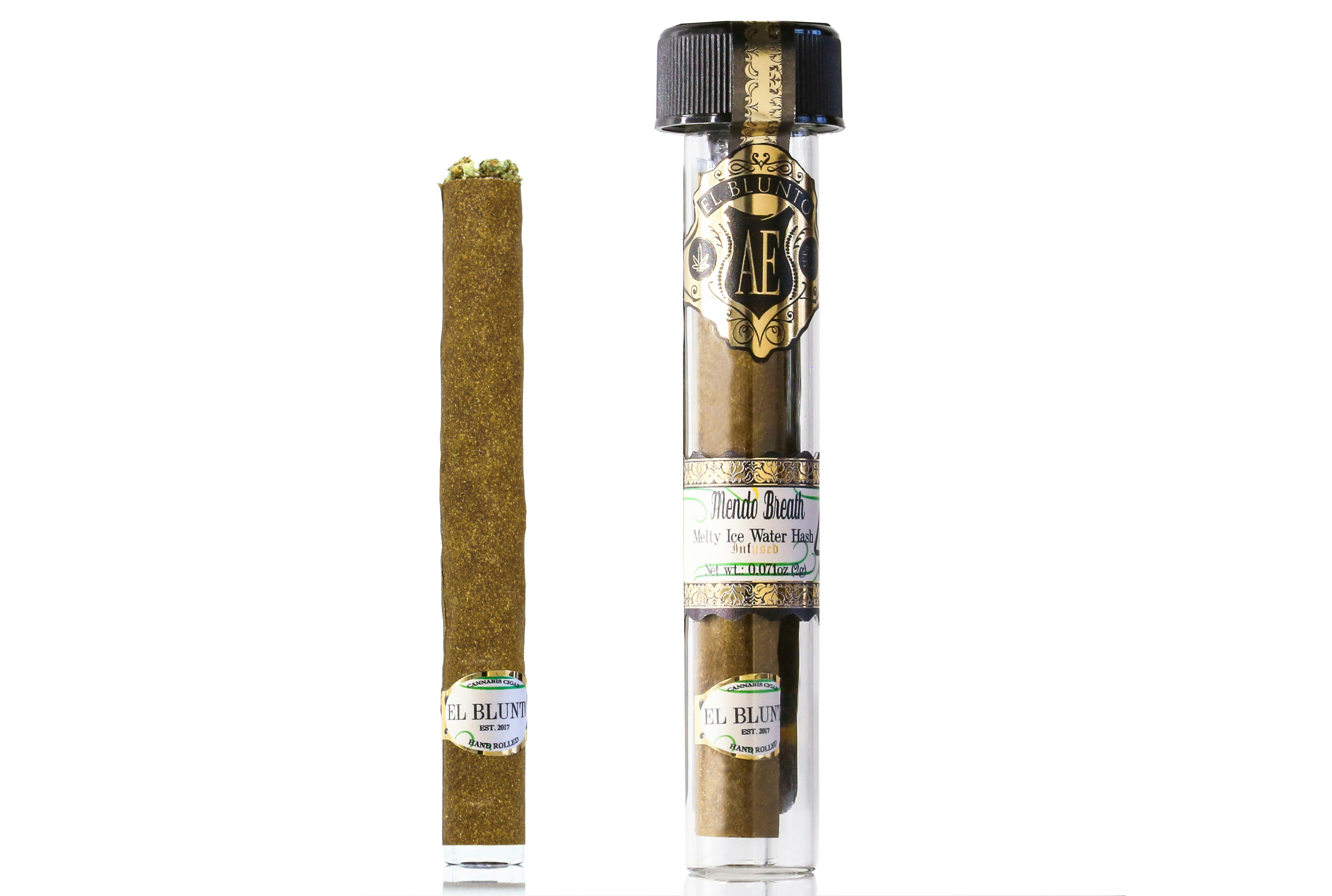 El Blunto by Albert Einstone's - El Blunto -Mendo Breath - 2G Cannabis Cigar - Hash Infused [Blunt] - 1