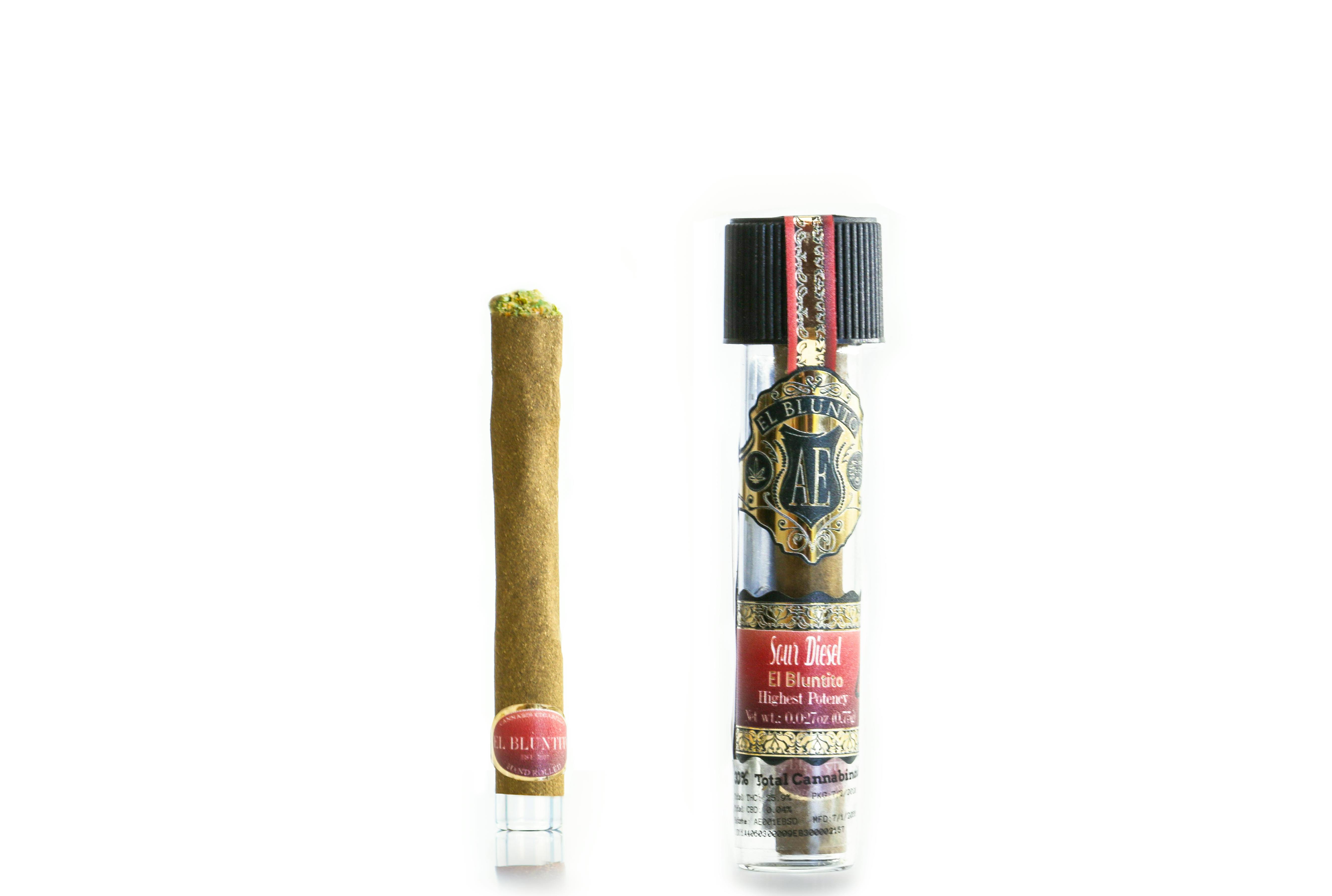 El Blunto by Albert Einstone's - El Bluntito - Sour Diesel - .75G Cigarillo [Mini Blunt] - 1