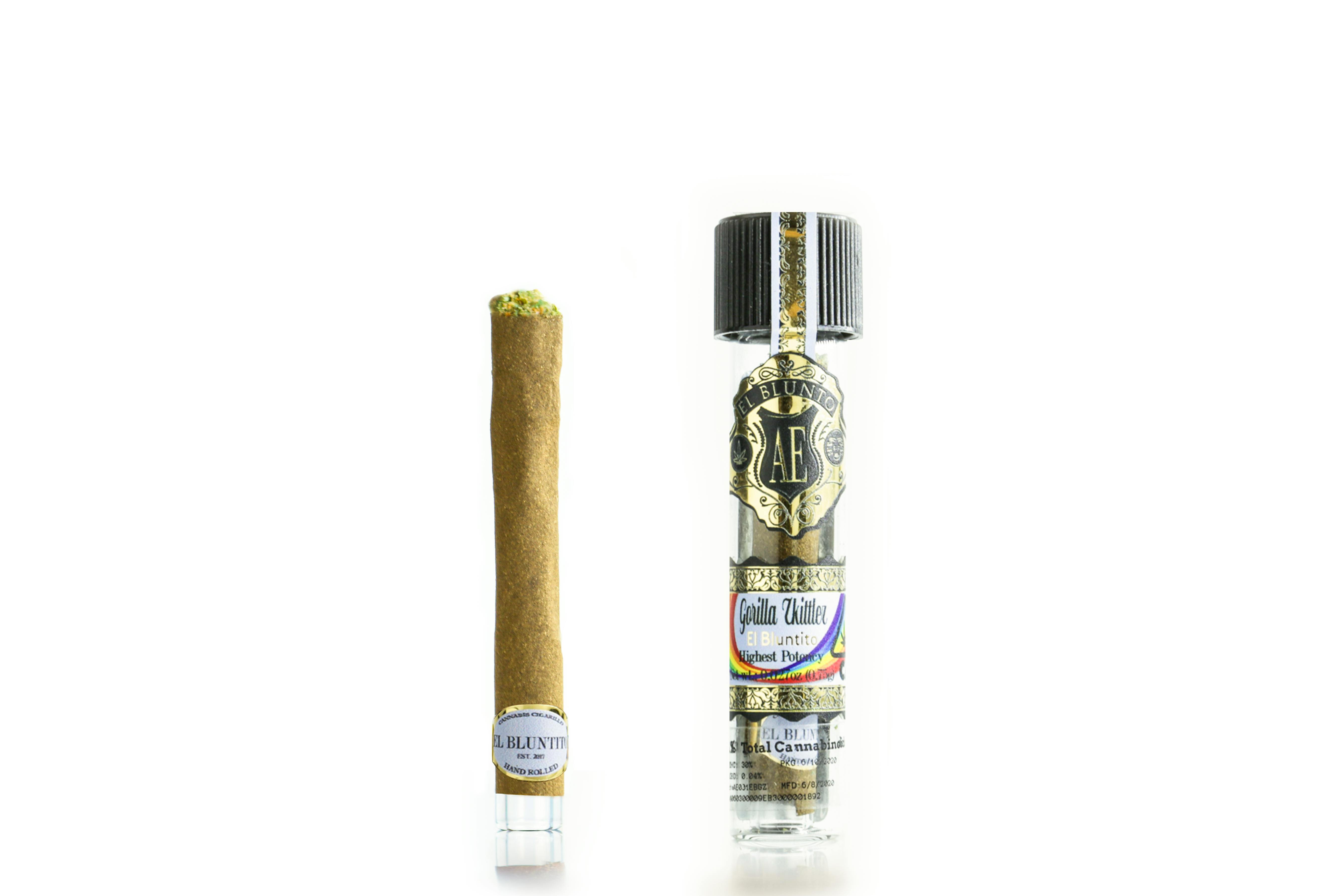 El Blunto by Albert Einstone's - El Bluntito - Gorilla Zkittlez - .75G Cigarillo [Mini Blunt] - 1