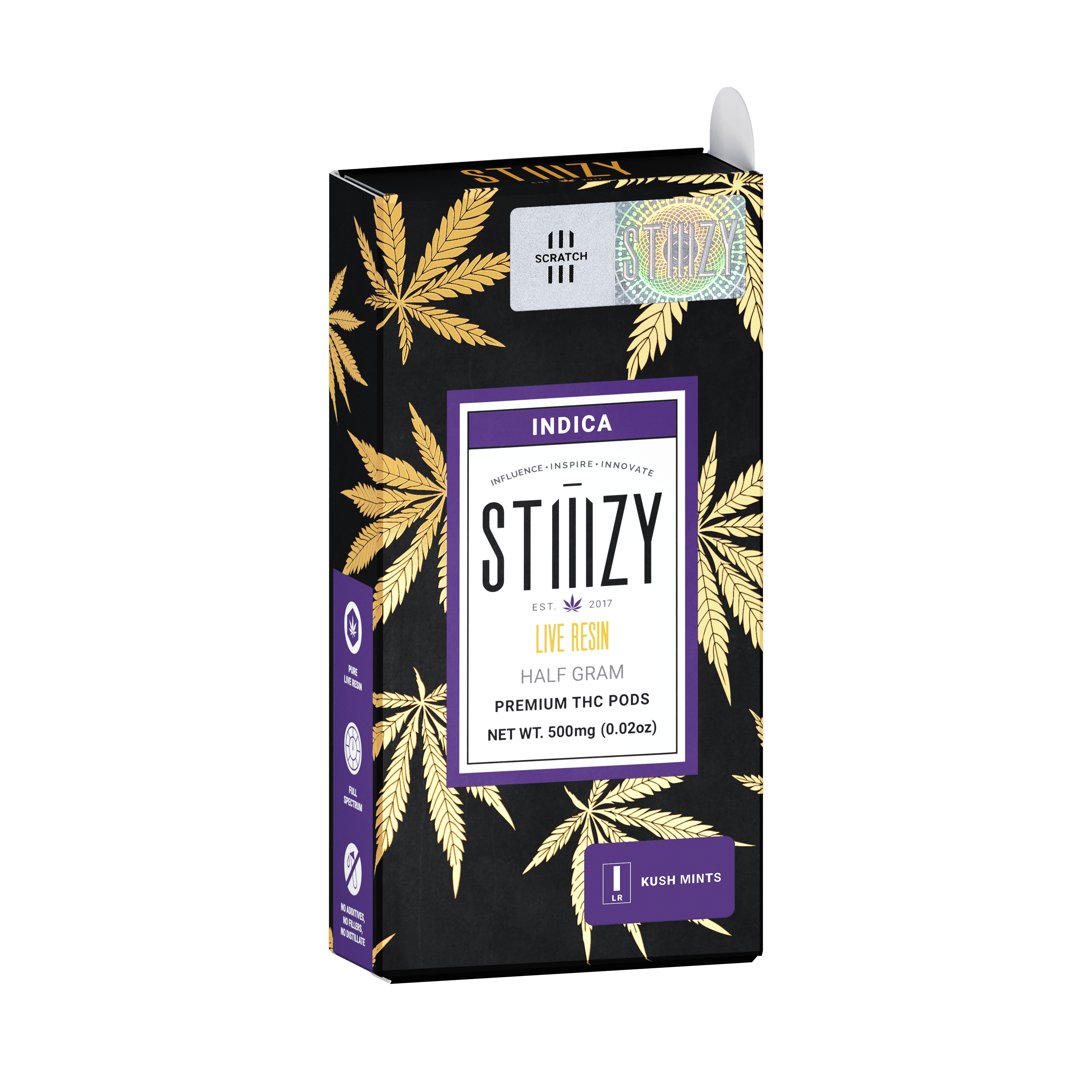 STIIIZY - Vape Cartridge - KUSH MINTS .5G Live Resin Pod - STIIIZY - 1