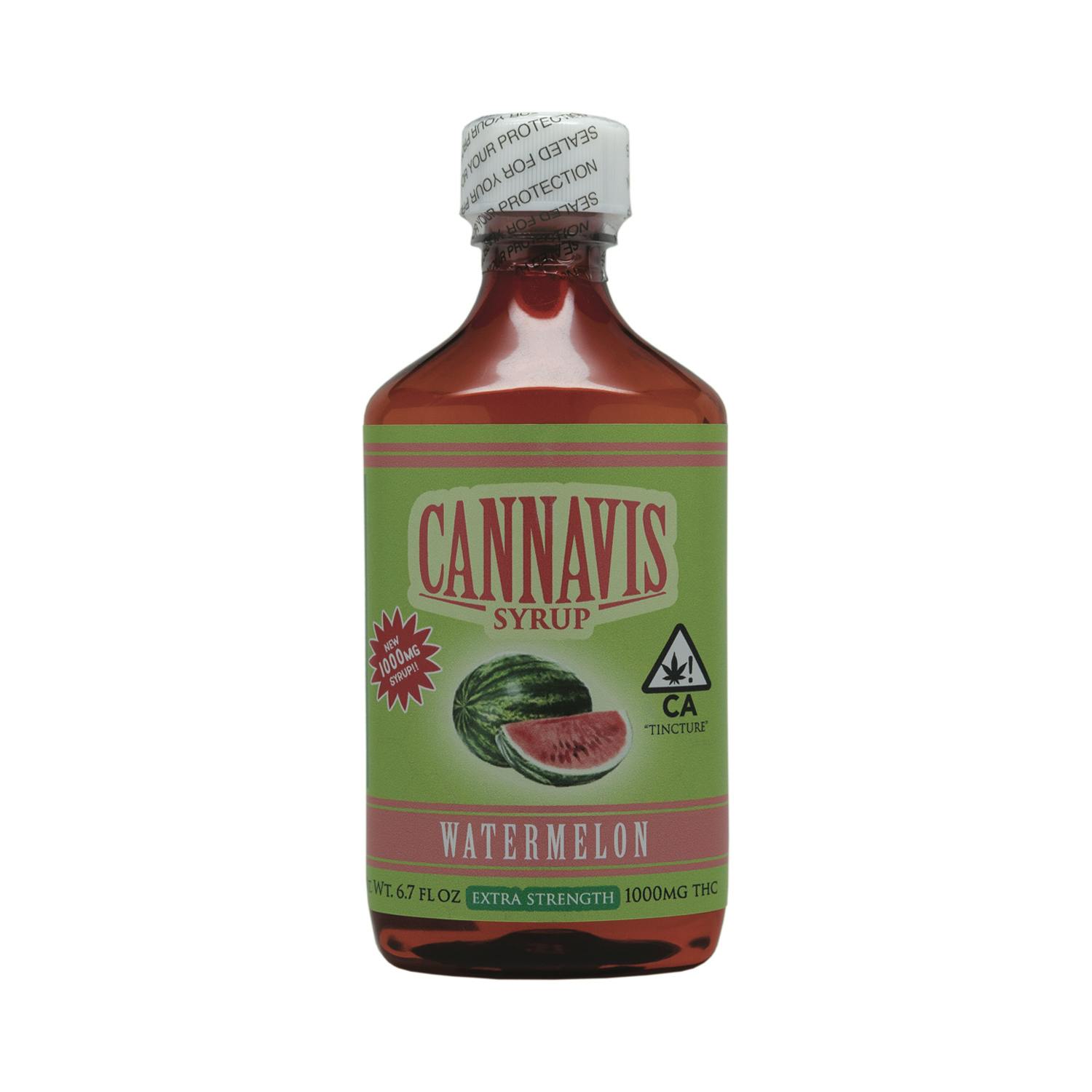 Cannavis - 1,000mg Watermelon THC Syrup Tincture - 1