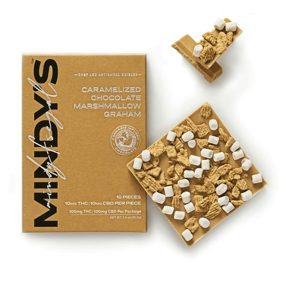 Mindy’s Edibles - Caramelized Chocolate Marshmallow Graham | 100mg | 10ct | 10mg/ea - 1