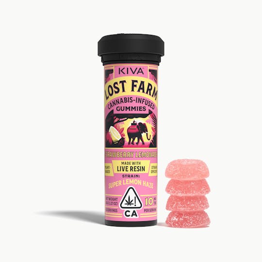 Kiva Confections - Lost Farm Strawberry Lemonade x 'Super Lemon Haze' Gummies - 1