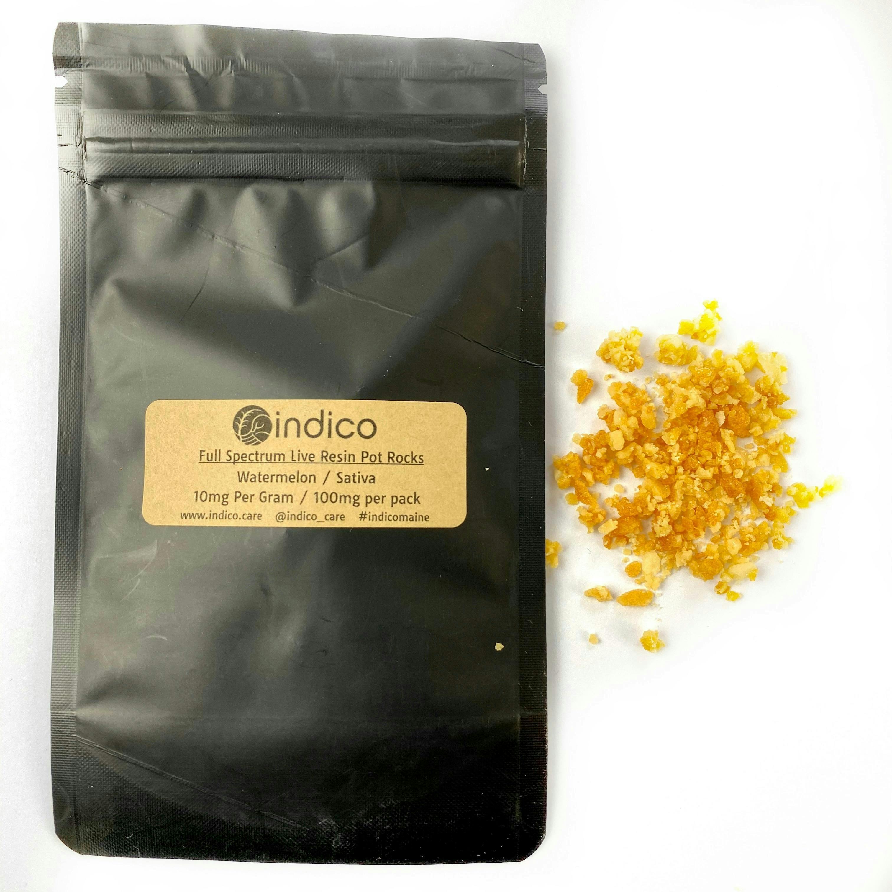 Indico - 100mg Pot Rocks Full-Spectrum - Hybrid; Watermelon - 1