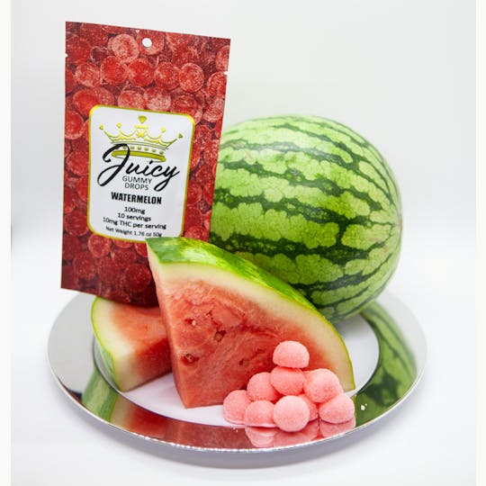 Juicy Gummy Drops - Watermelon - 100mg - 1