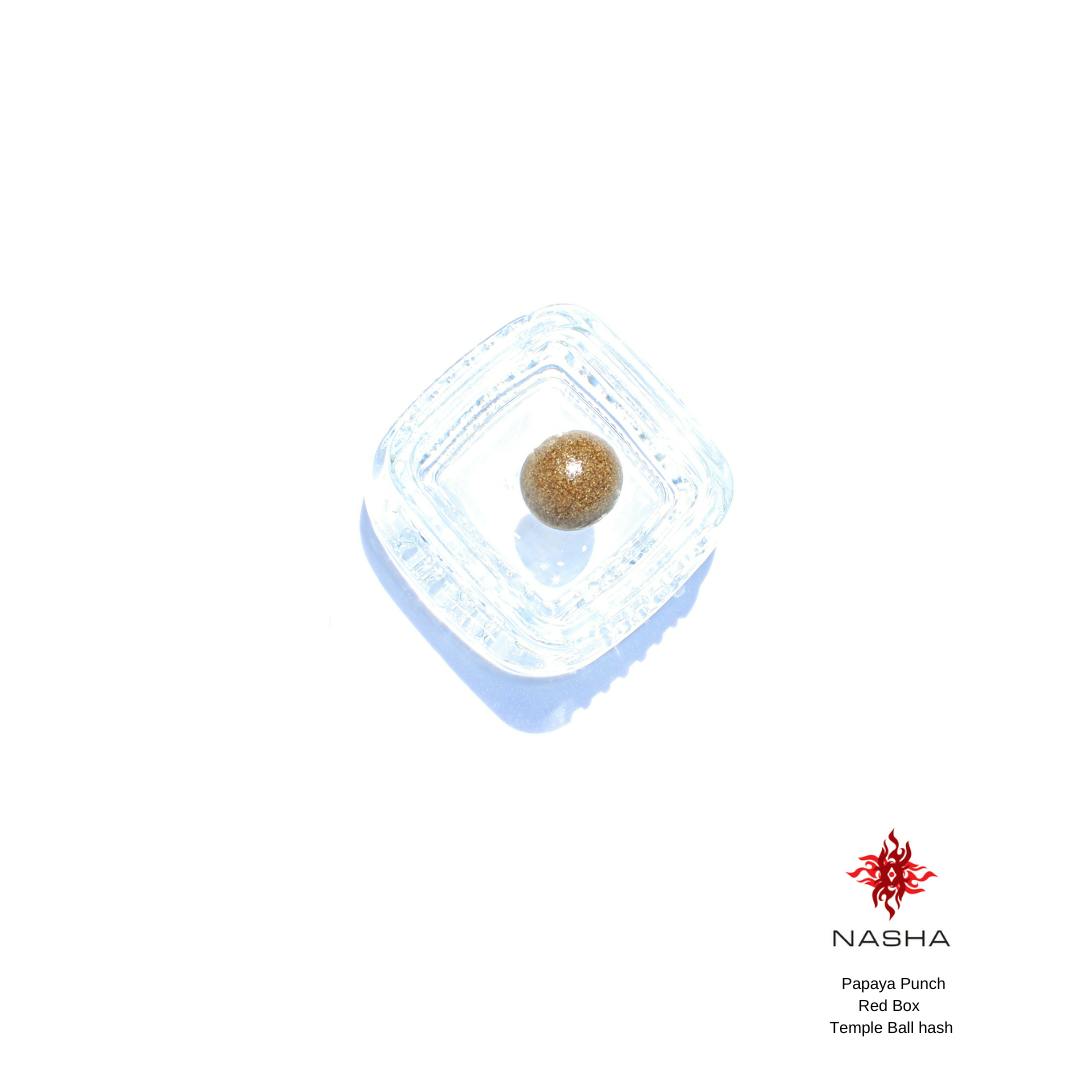 NASHA - Papaya Punch Red Temple Ball Hash (by Mattole Valley Sungrown) - 1