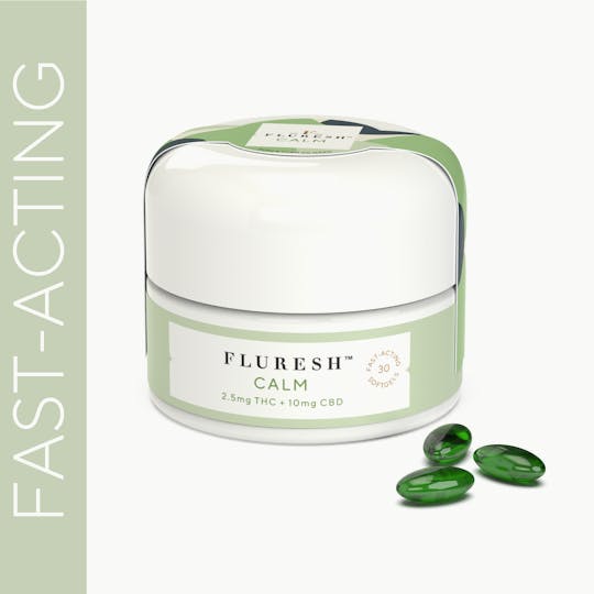 Fluresh - Fluresh Softgels: Calm 1:4 THC:CBD - 1
