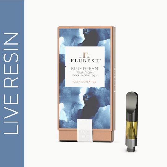 Fluresh - Fluresh .5g Live Resin Vape Cart: Blue Dream - 1