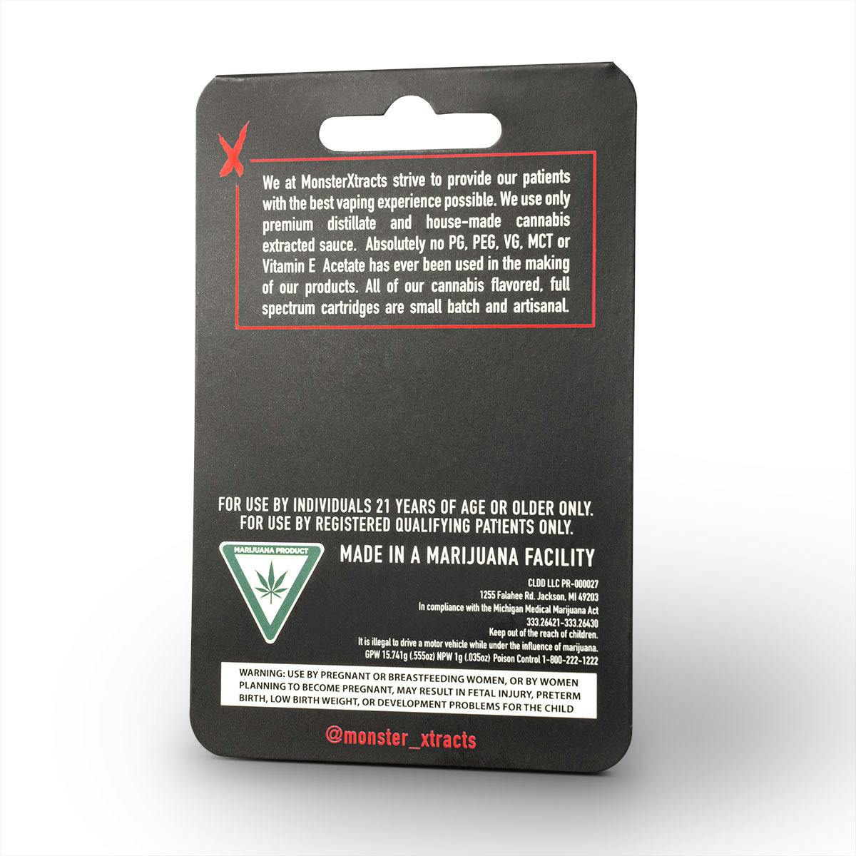 Monster Xtracts - Cherry Blossom 1g Dart Pod - 1