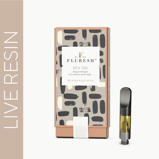 Fluresh - Fluresh .5g Live Resin Vape Cart: SFV OG - 1