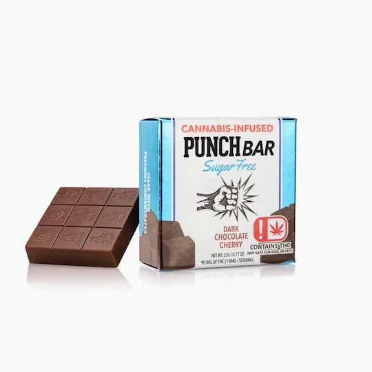 Punch Edibles & Extracts - Punch Extracts | Cherry | Sugar Free Dark Chocolate Punch Bar | 225mg - 1