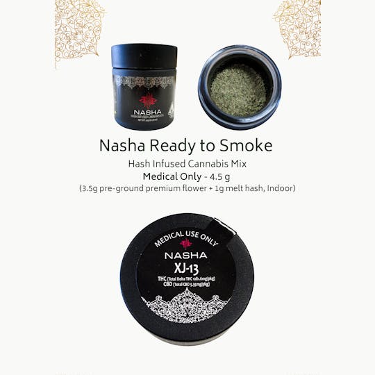 NASHA - Ready to Smoke - Hash Infused Cannabis Mix - XJ-13 - 1