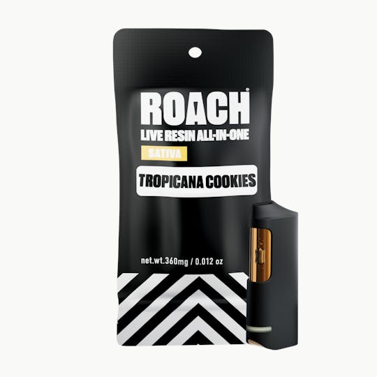 ROACH - ROACH Live Resin 0.36g Vape - Tropicana Cookies - Sativa - 1