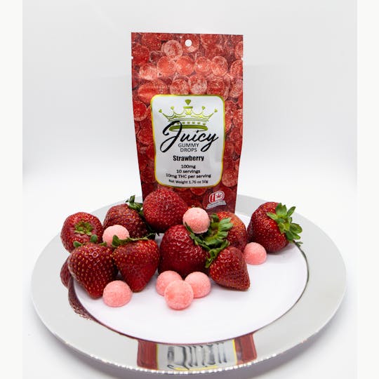 Juicy Gummy Drops - Strawberry - 100mg - 1