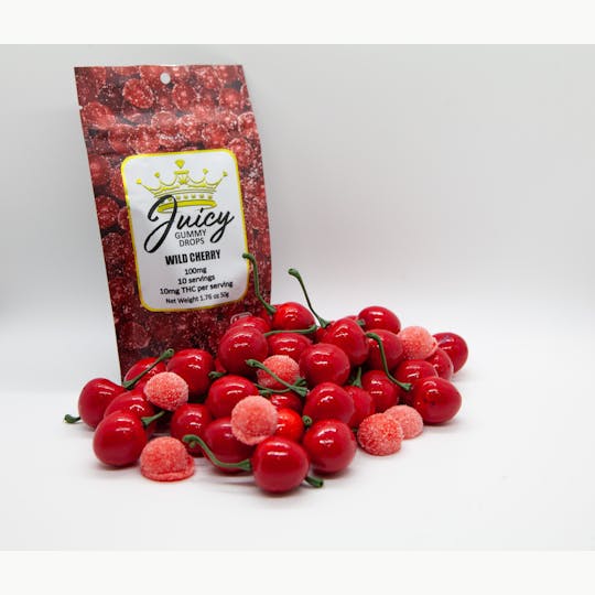 Juicy Gummy Drops - Wild Cherry - 100mg - 1