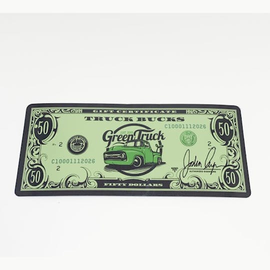 Green Truck - Truck Bucks Gift Certificate - $50 - 1