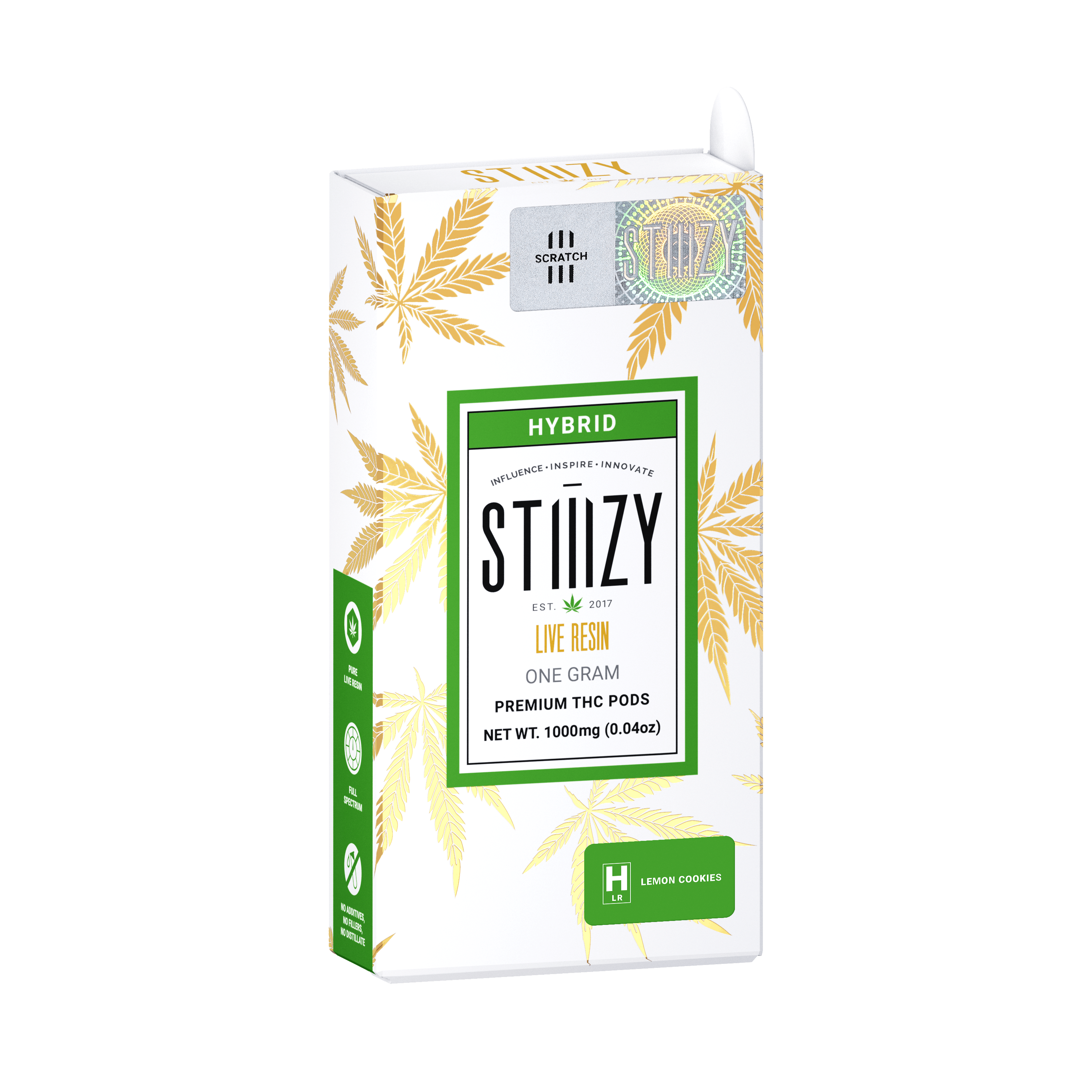 STIIIZY - Vape Cartridge - LEMON COOKIES 1G Live Resin Pod - STIIIZY - 1