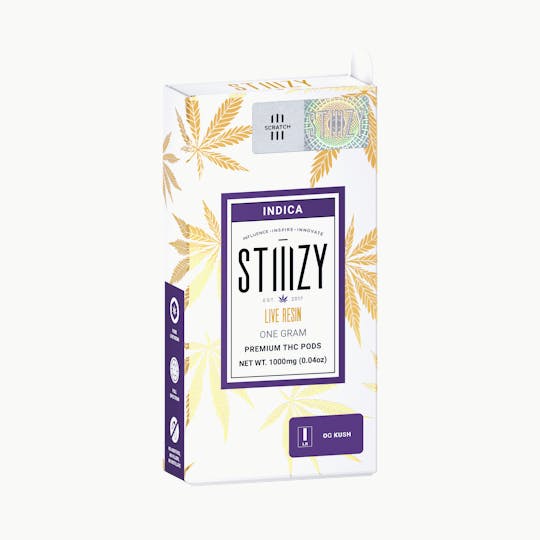STIIIZY - Vape Cartridge - OG KUSH 1G Live Resin Pod - STIIIZY - 1