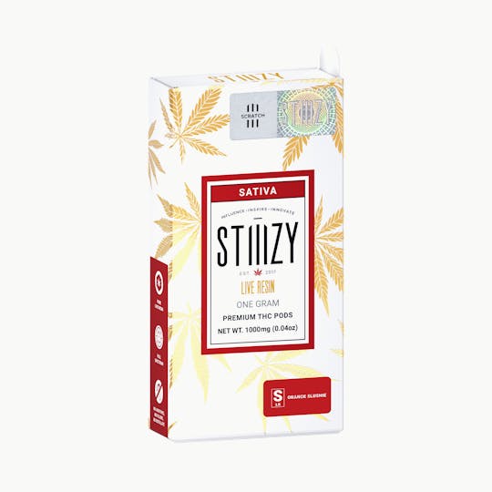 STIIIZY - Vape Cartridge - ORANGE SLUSHIE 1G Live Resin Pod - STIIIZY - 1