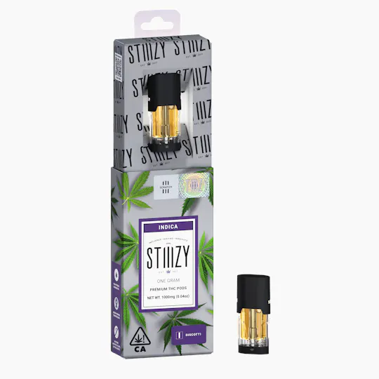 STIIIZY - Vape Cartridge - BISCOTTI 1G Original THC Pod - STIIIZY - 1