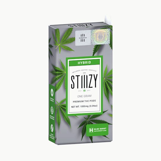 STIIIZY - Vape Cartridge - BLUE BURST 1G Original THC Pod - STIIIZY - 1