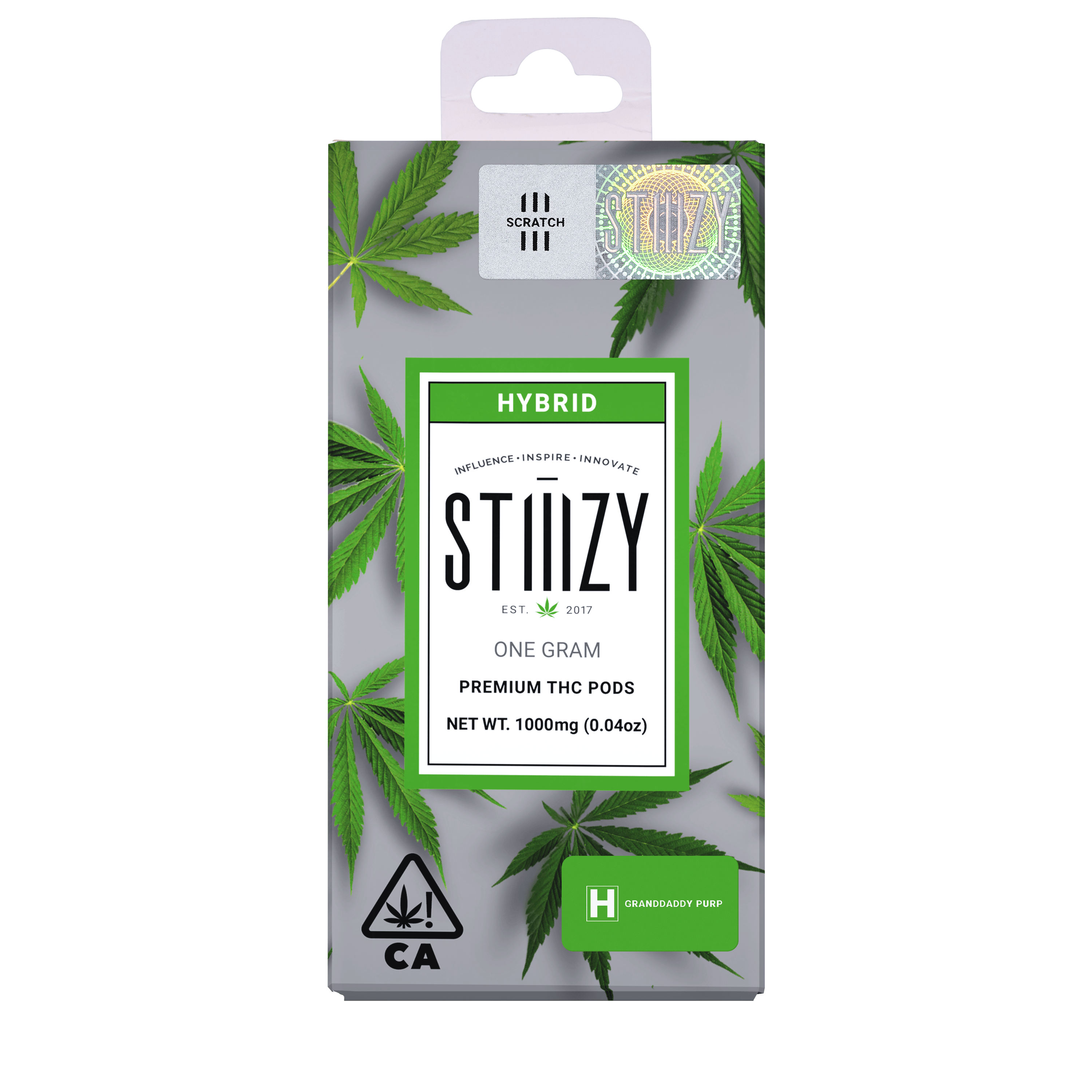 STIIIZY - Vape Cartridge - GRANDADDY PURP 1G Original THC Pod - STIIIZY - 1