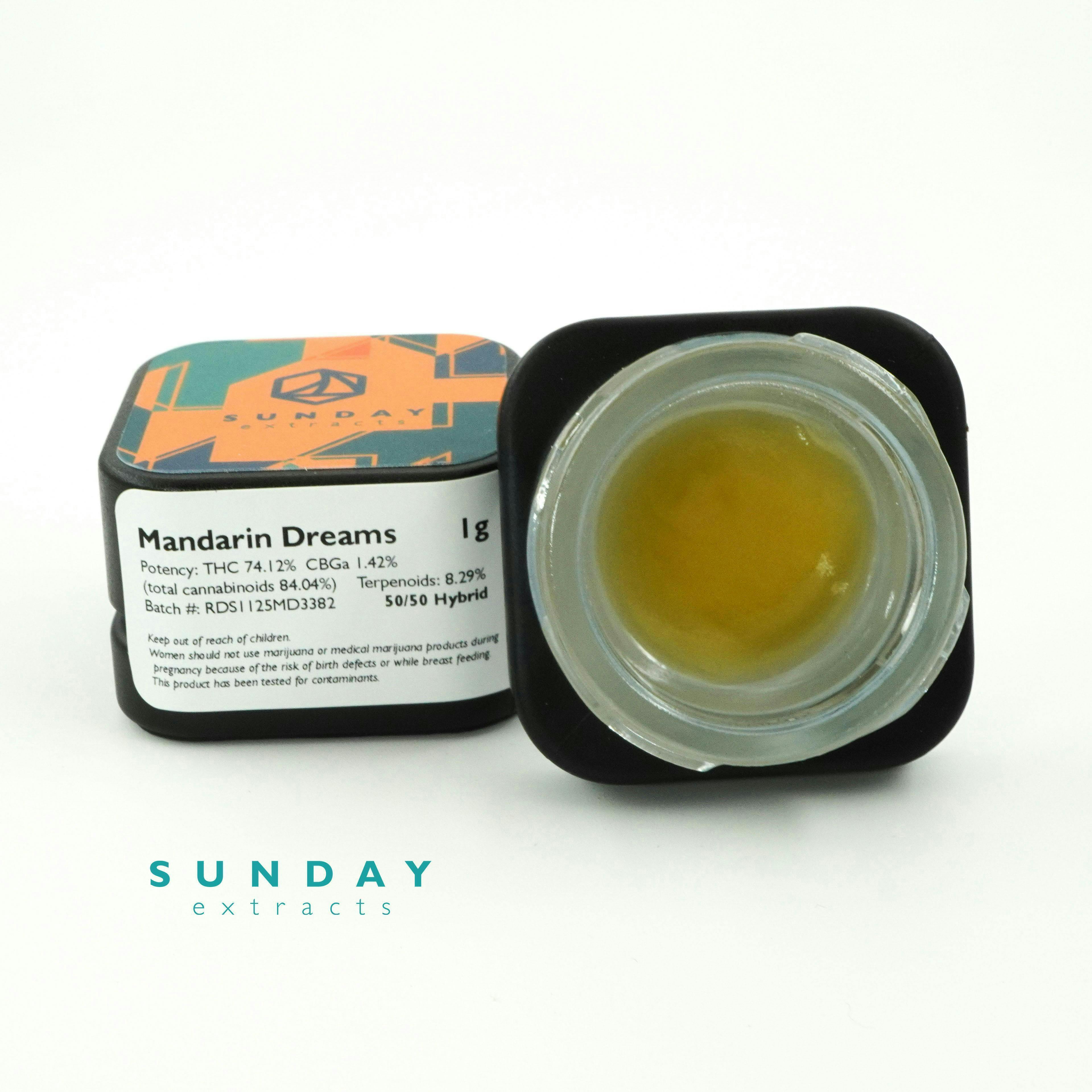 Sunday Extracts - 1g Concentrate - Mandarin Dreams - 1
