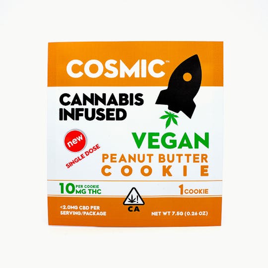 Cosmic Edibles - Peanut Butter Cookie Single 10MG - 1