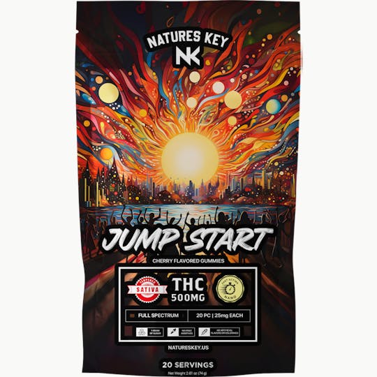 Natures Key - Jumpstart | 500MG THC | Sativa | Cherry - 1
