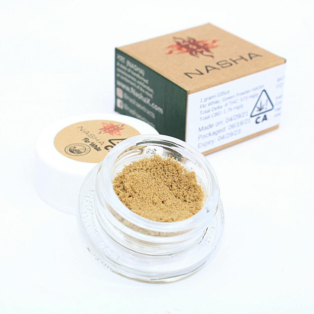 NASHA - Flo White Green Powder Hash - 1