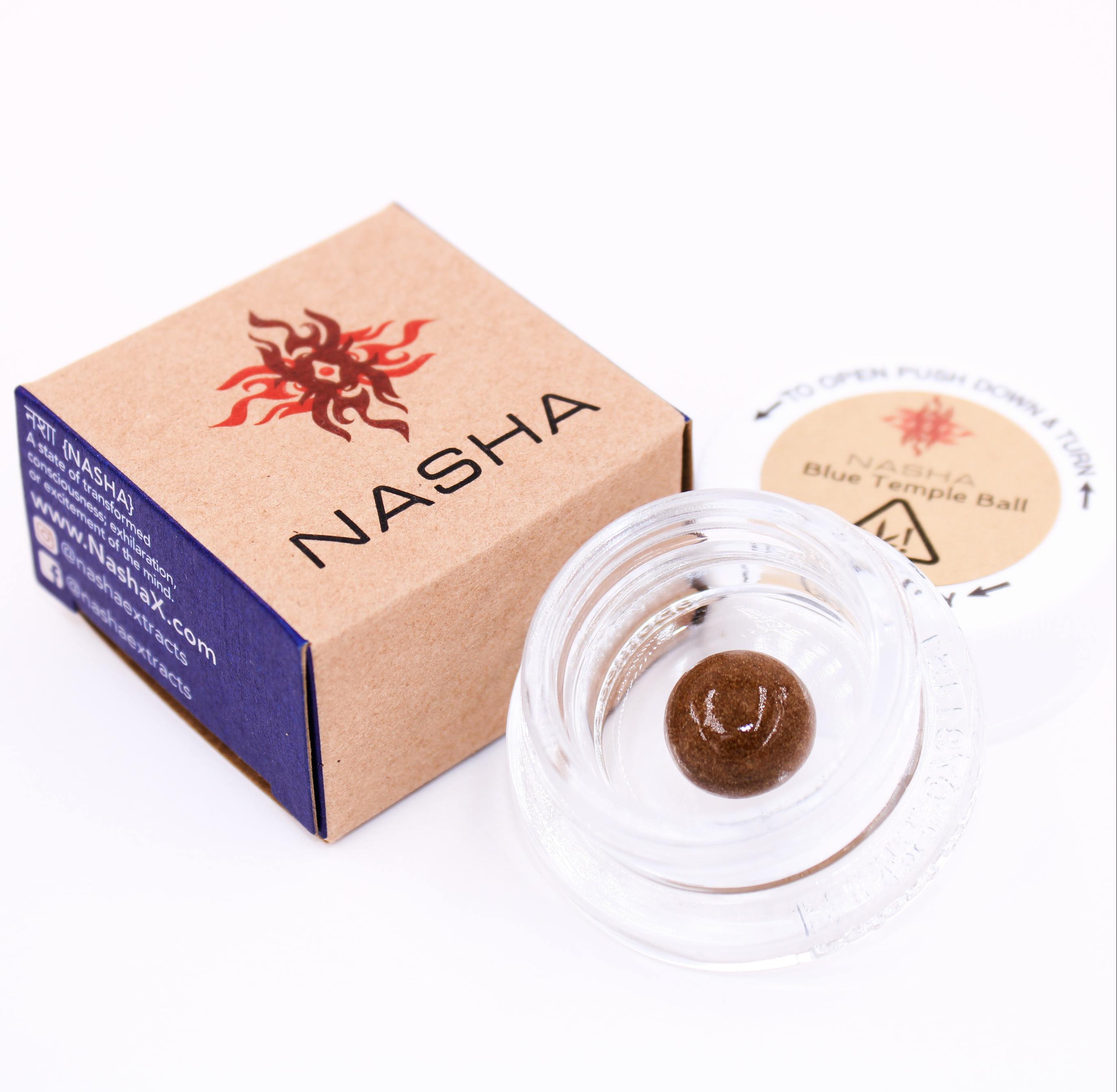 NASHA - Delphina Blue Temple Ball Hash - 1