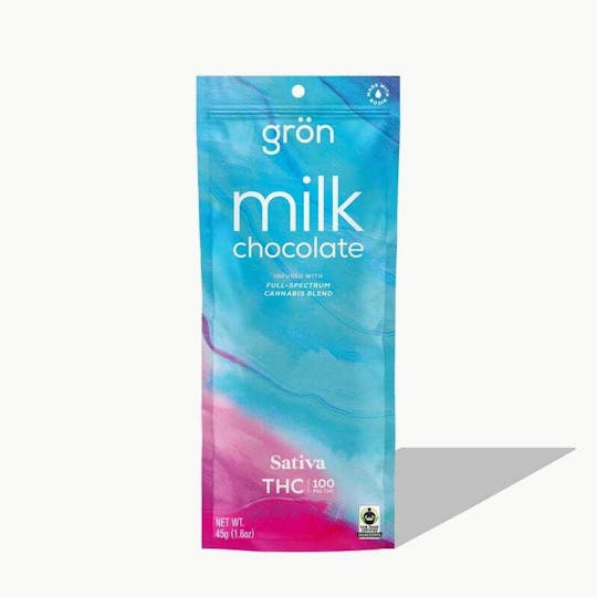 Grön Edibles - Grön THC Milk Chocolate - Sativa - 1