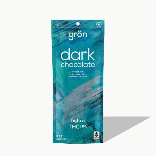 Grön Edibles - Grön THC Dark Chocolate - Indica - 1