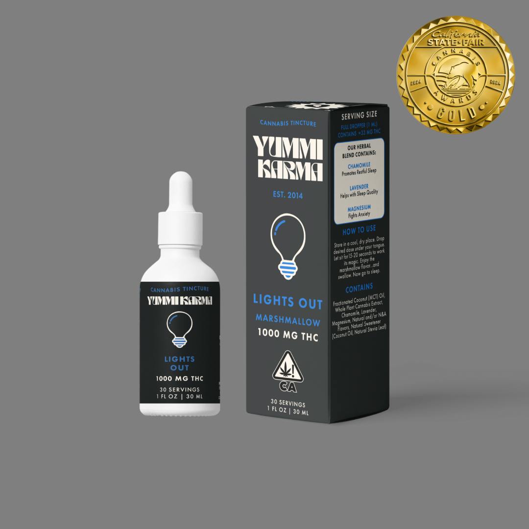 Yummi Karma - Yummi Karma Drops - Lights Out Drops 1000mg THC - 1