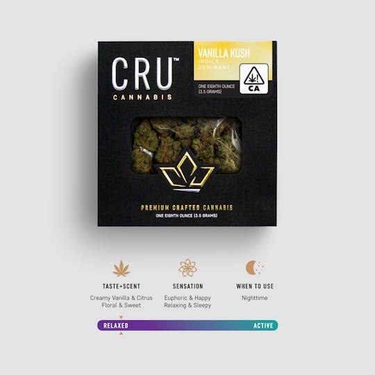CRU Cannabis - Vanilla Kush (3.5 Grams) - 1
