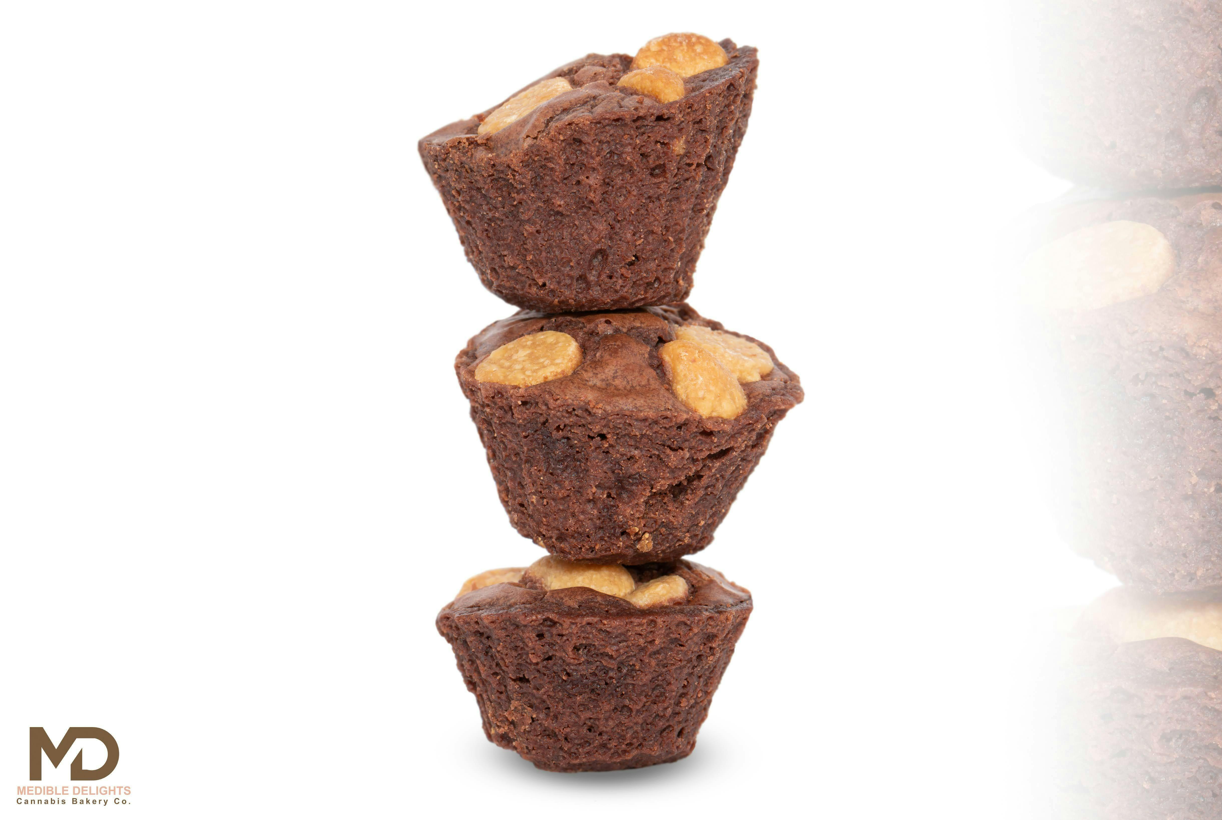 Medible Delights - Peanut Butter Mini Brownies 100mg THC - 1