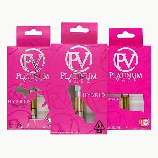 Platinum Vape - Platinum Vape Runtz (Hybrid) 510 thread cartridge 1g - 1